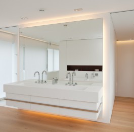 Хайтек дизайн мебели в ванну
